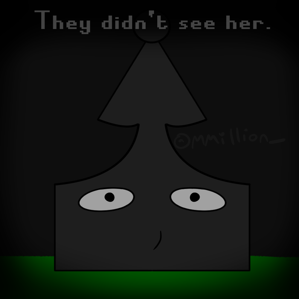 they didnt see her